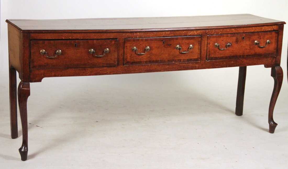 George I Welsh Mahogany and Oak Dresser Base (1 of 10)