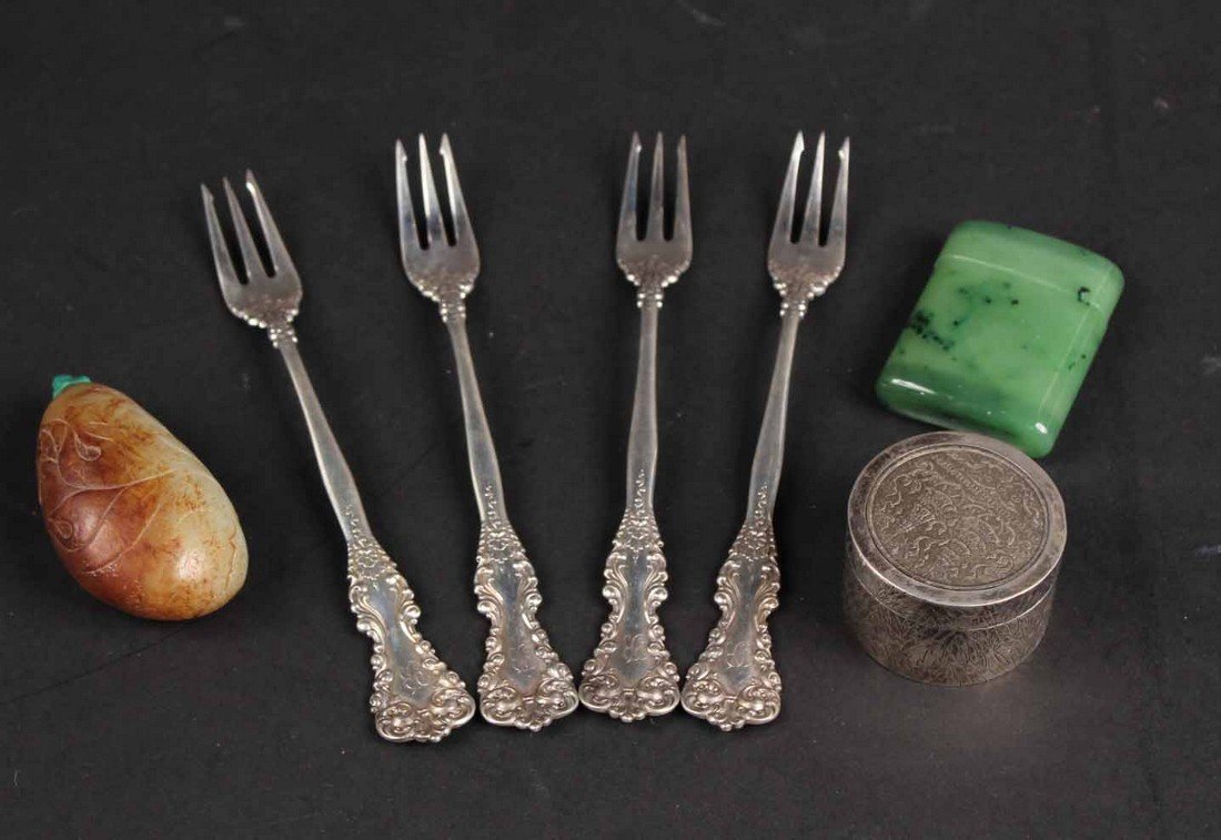 Turkish Silver Covered Circular Box (1 of 7)