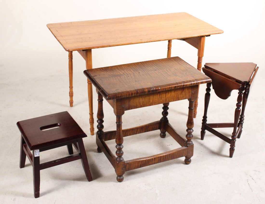 Jacobean Style Figural Maple Stool (1 of 10)