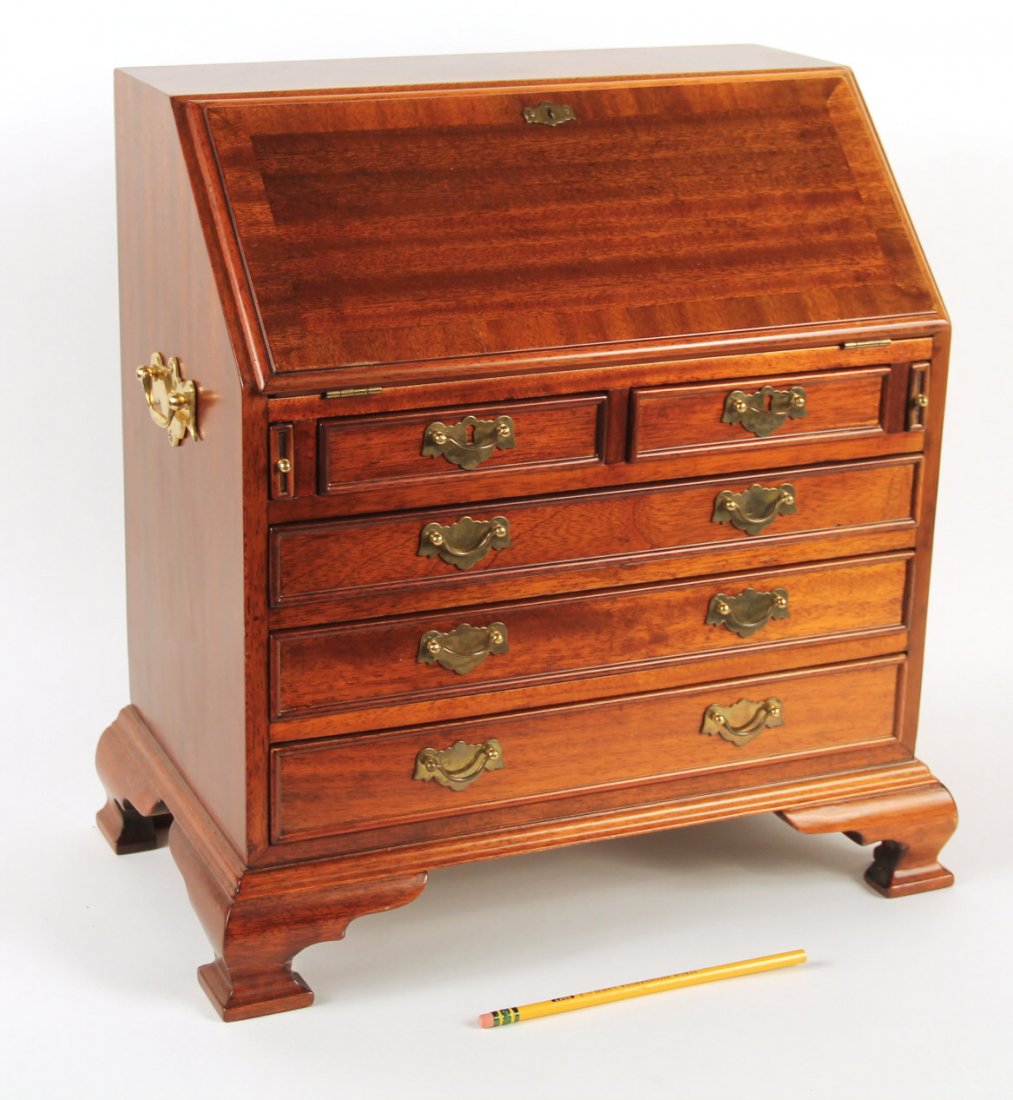 Federal Style Salesman Sample Slant Front Desk (1 of 7)