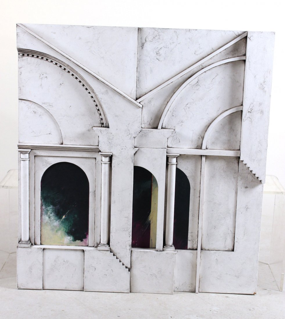Mixed Media Architectural Wall Sculpture (1 of 9)