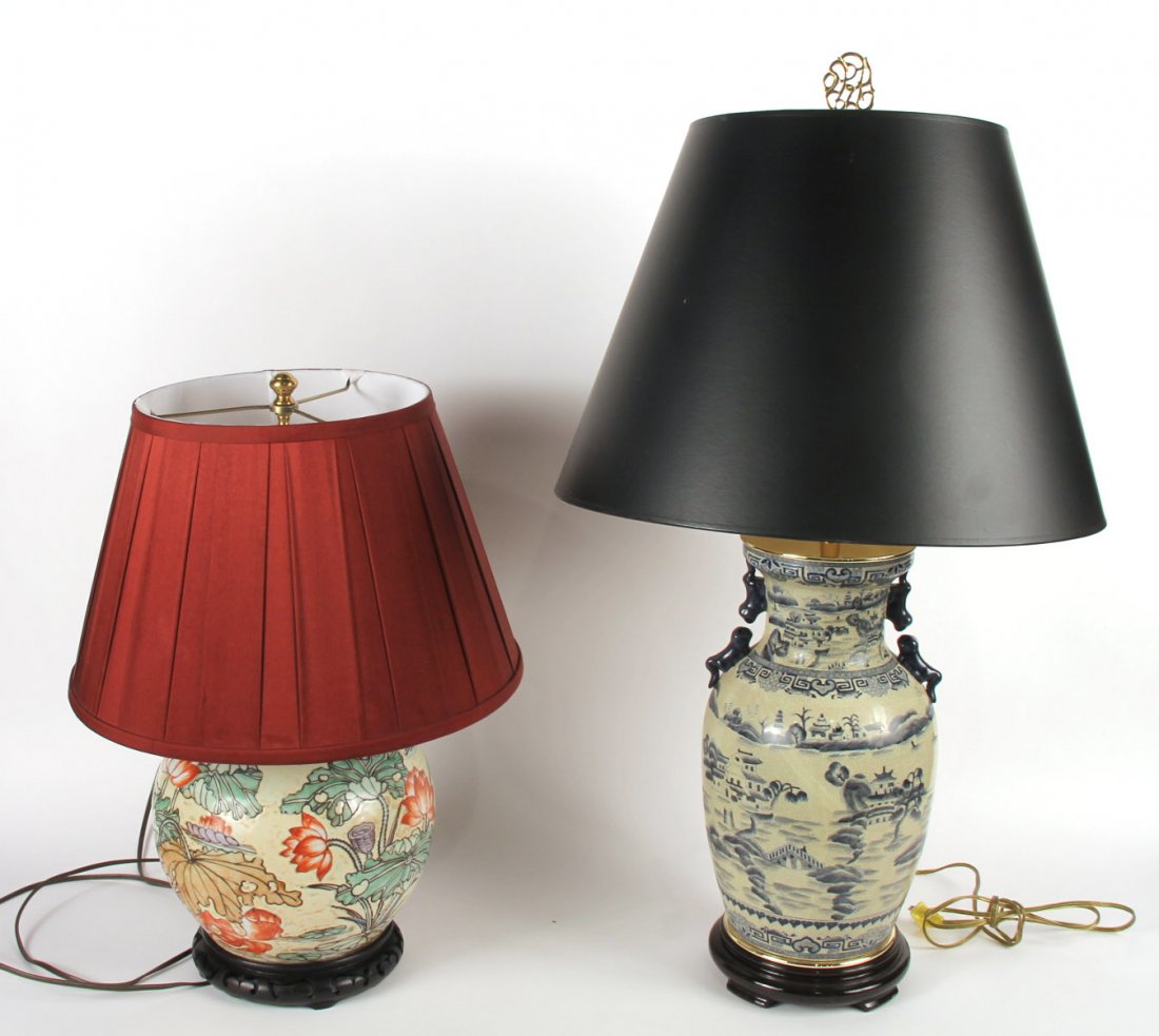 Chinese Porcelain Ginger Jar Table Lamp (1 of 9)