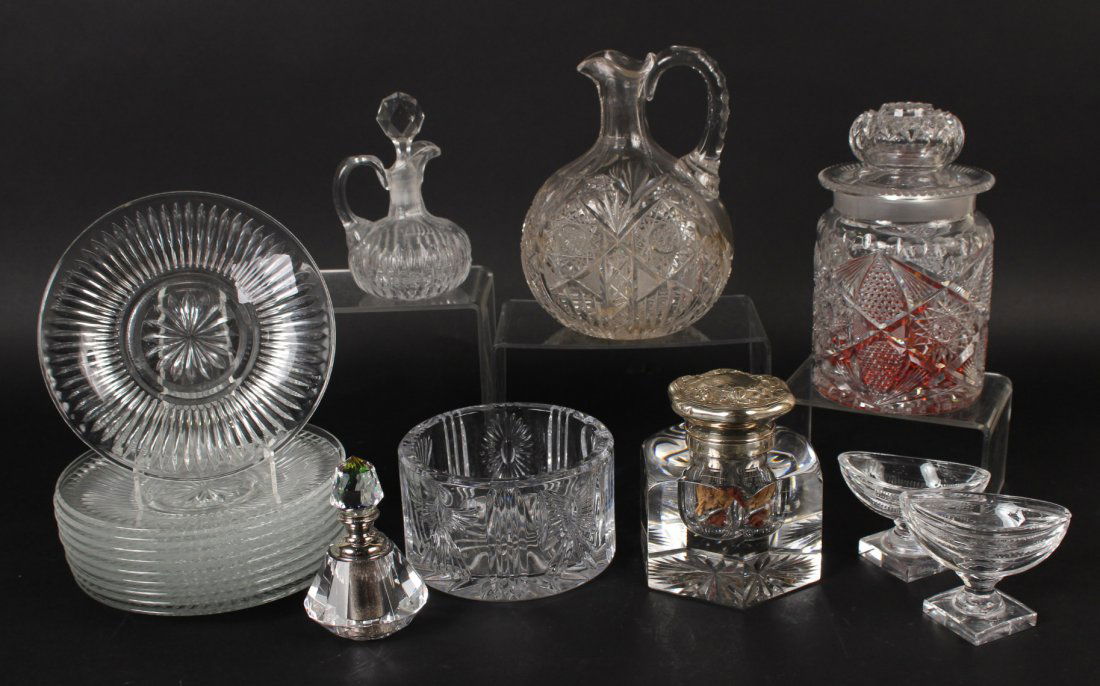 Eighteen Cut and Molded Glass Table Articles (1 of 10)