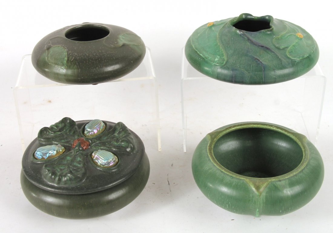 Three Ephraim Faiance Pottery Vases (1 of 9)