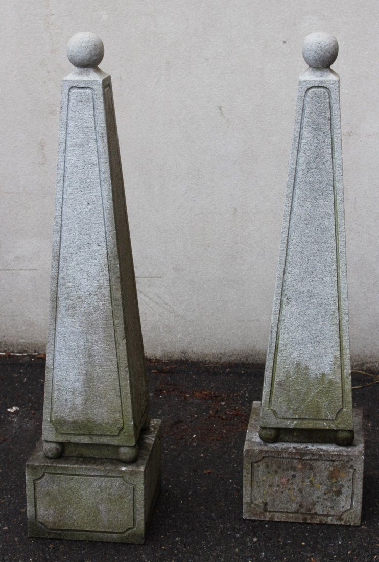 Two Carved Stone Pillars (1 of 6)