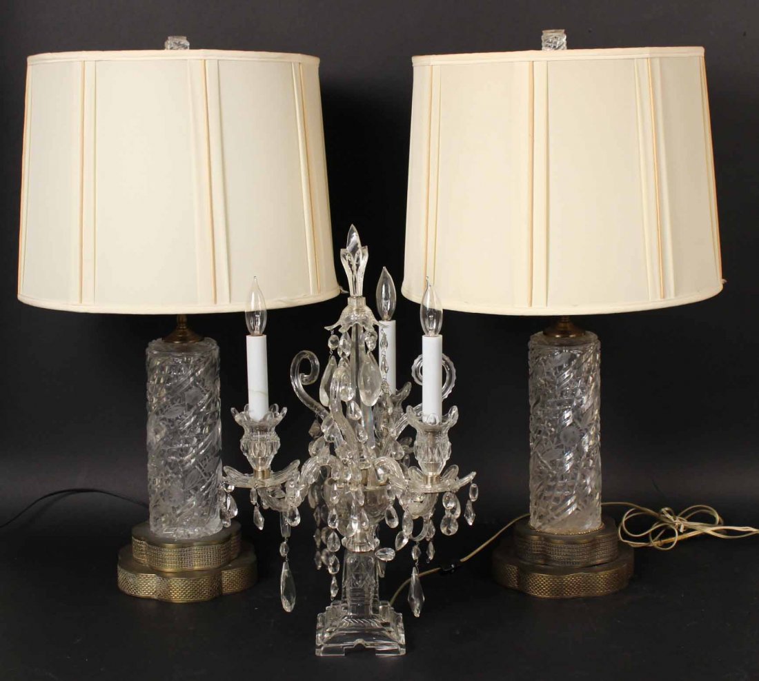 Pair of Crystal Table Lamps (1 of 10)