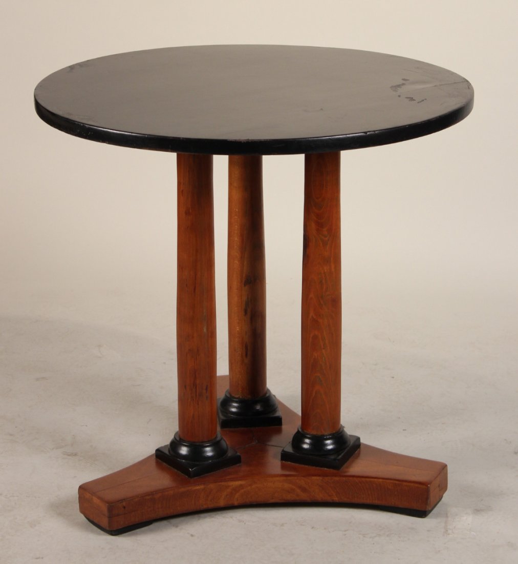 Biedermeier Style Part-Ebonized Walnut Table (1 of 5)