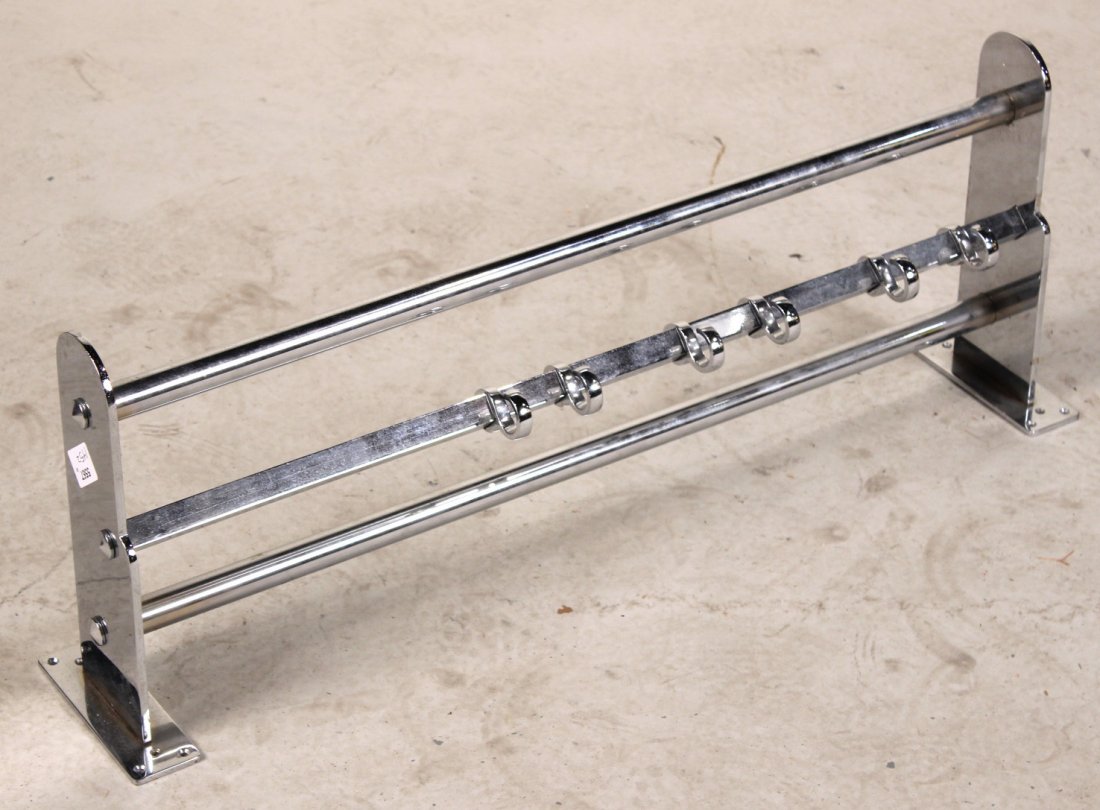 Modern Chrome Hanging Pot Rack (1 of 3)