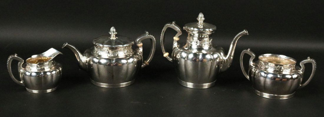 Gorham 4-Piece Sterling Silver Tea&Coffee Service (1 of 10)