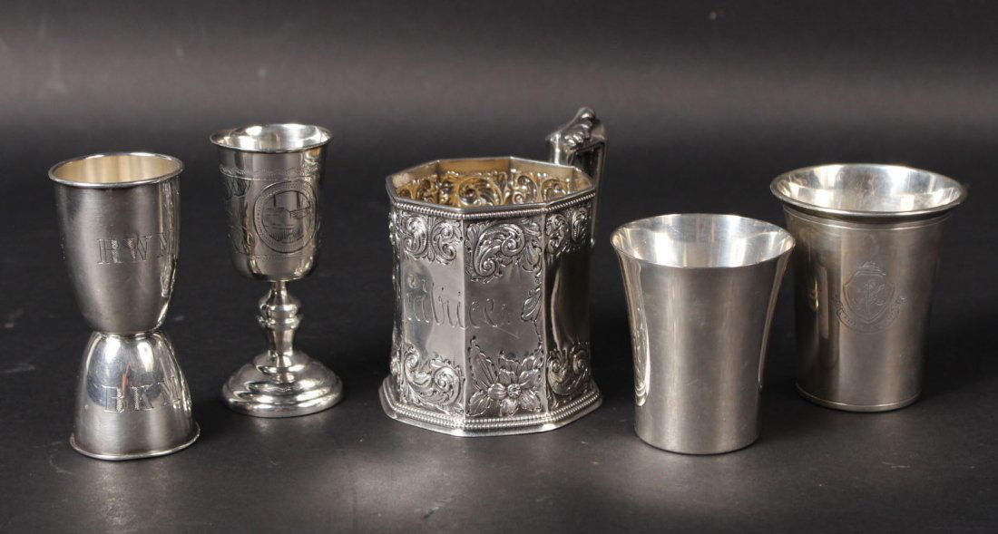 Five Sterling Silver Table Items (1 of 8)
