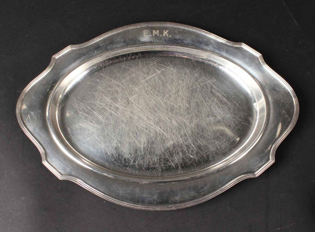 Gorham Sterling Silver Shaped Oval Tray (1 of 4)