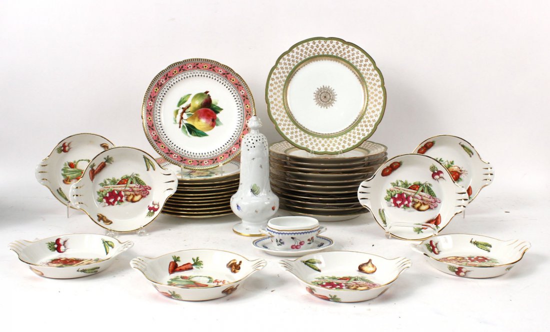 Twelve Limoges Porcelain Dinner Plates (1 of 10)