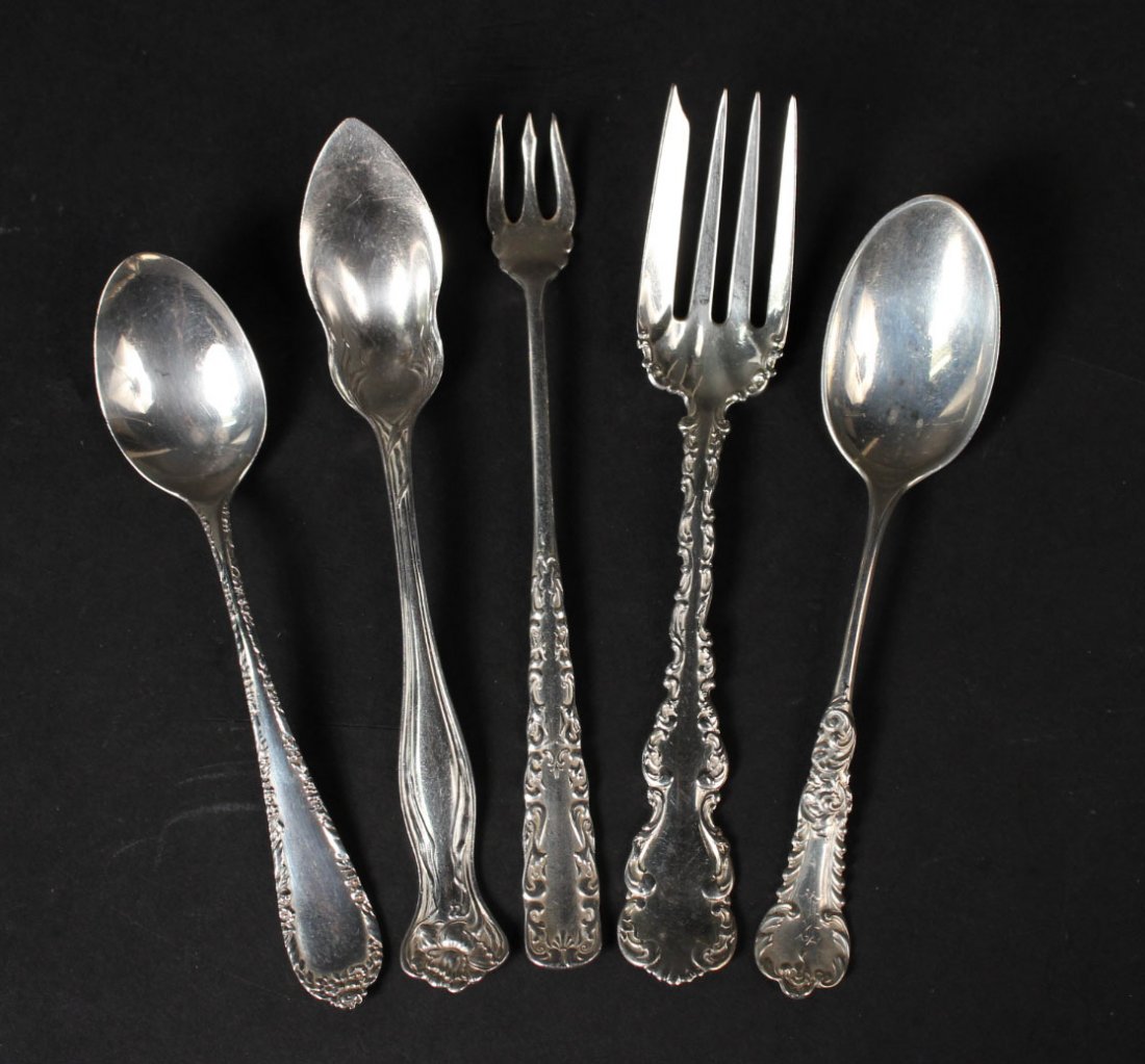 Sterling Silver Spoons and Forks (1 of 7)