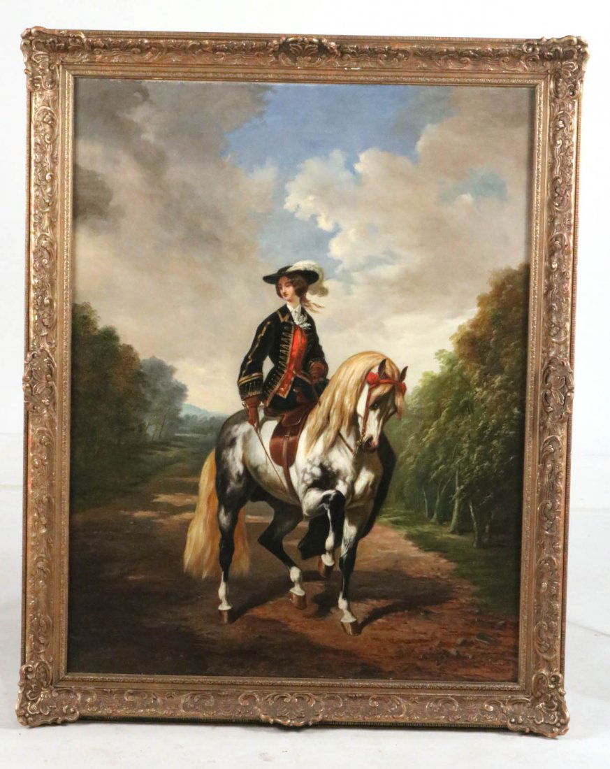 Oil on Canvas, Queen Elizabeth on Horseback (1 of 8)