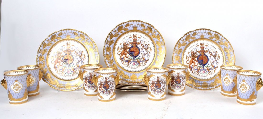 Eight Diamond Jubilee Porcelain Plates (1 of 9)
