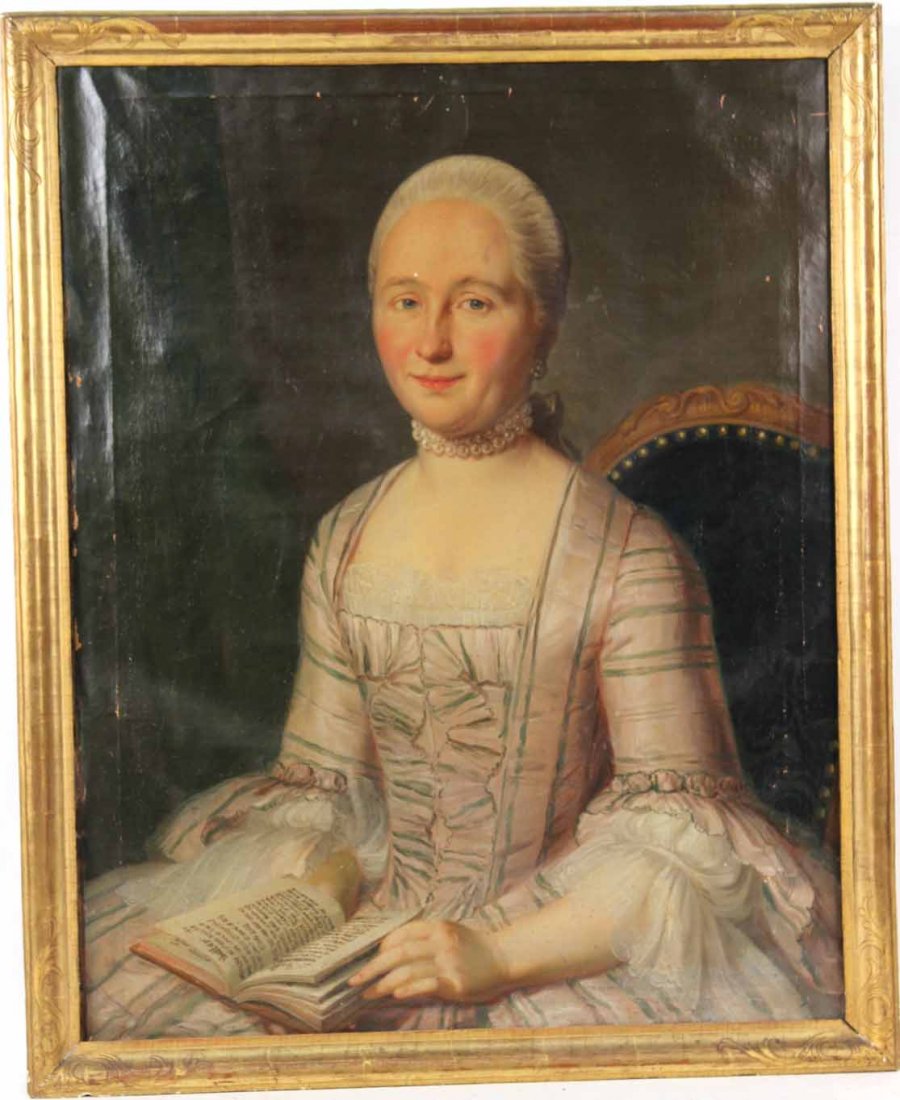 Oil on Canvas, Portrait of Woman, Jakob Handmann (1 of 10)