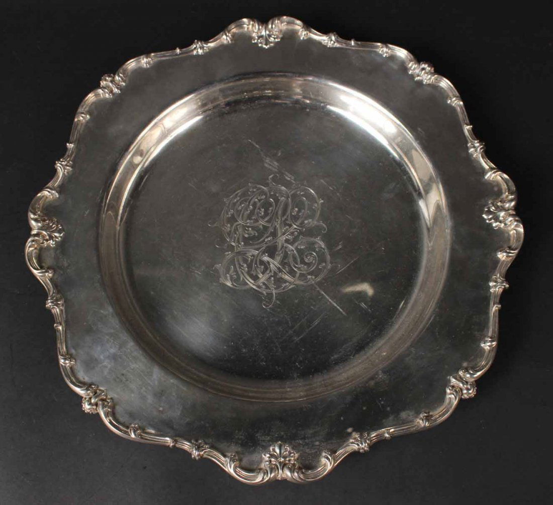 Frank Whiting Sterling Silver Circular Tray (1 of 5)