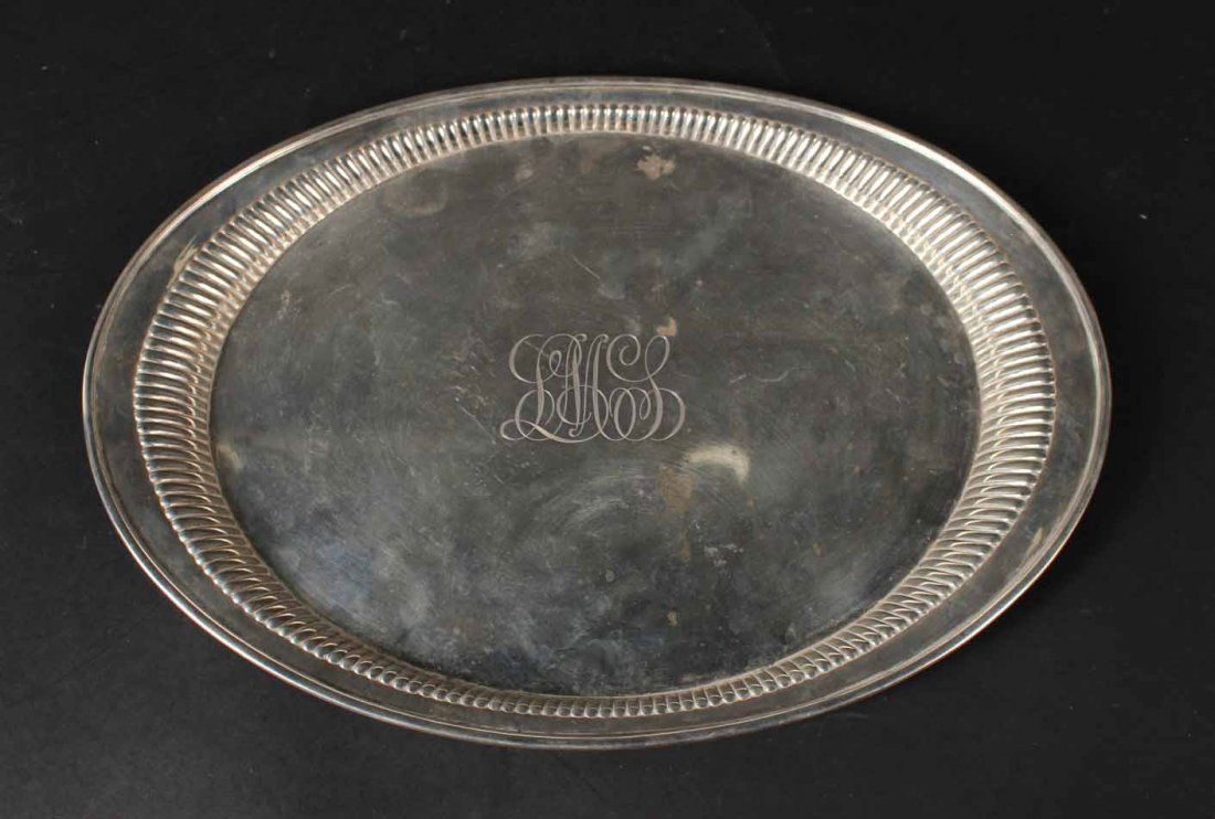 Black Starr & Frost Sterling Silver Oval Tray (1 of 4)