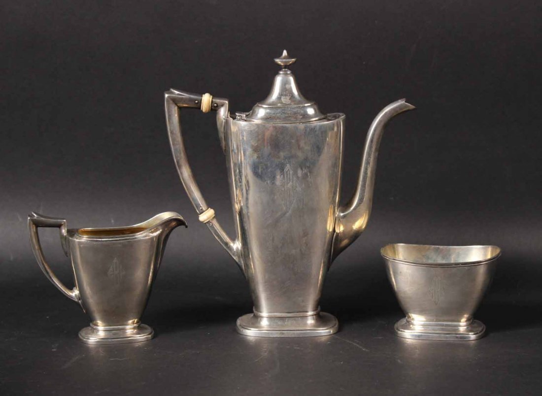 Gorham Sterling Silver Three Piece Coffee Service (1 of 7)