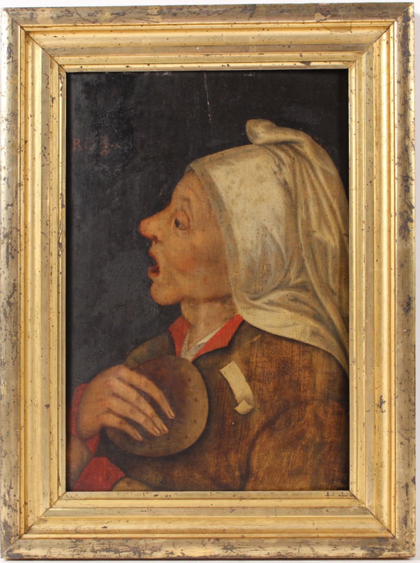 Oil on Board, Portrait of a Woman, Dutch Style (1 of 7)