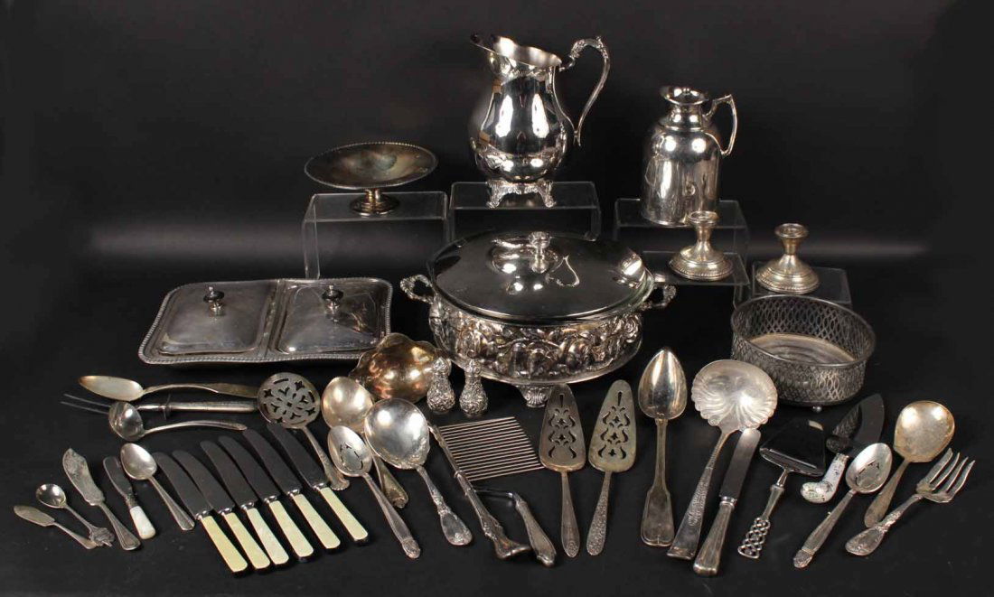 Pair of Sterling Weighted Candlesticks (1 of 9)