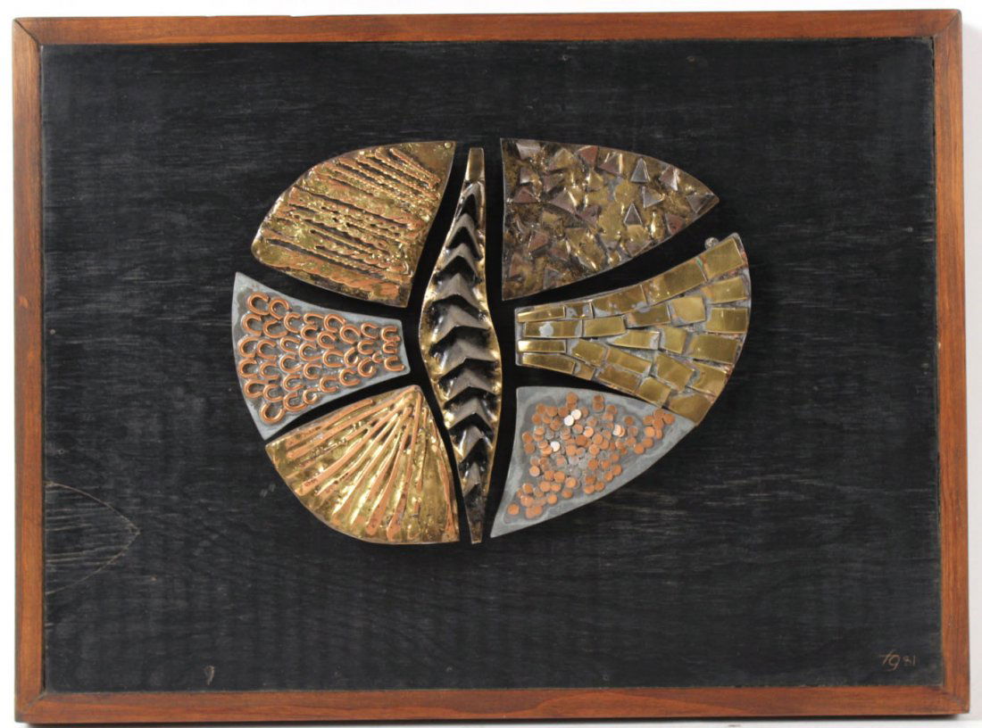 Mixed Metal Relief Sculpture, Clark Fitz-Gerald (1 of 5)