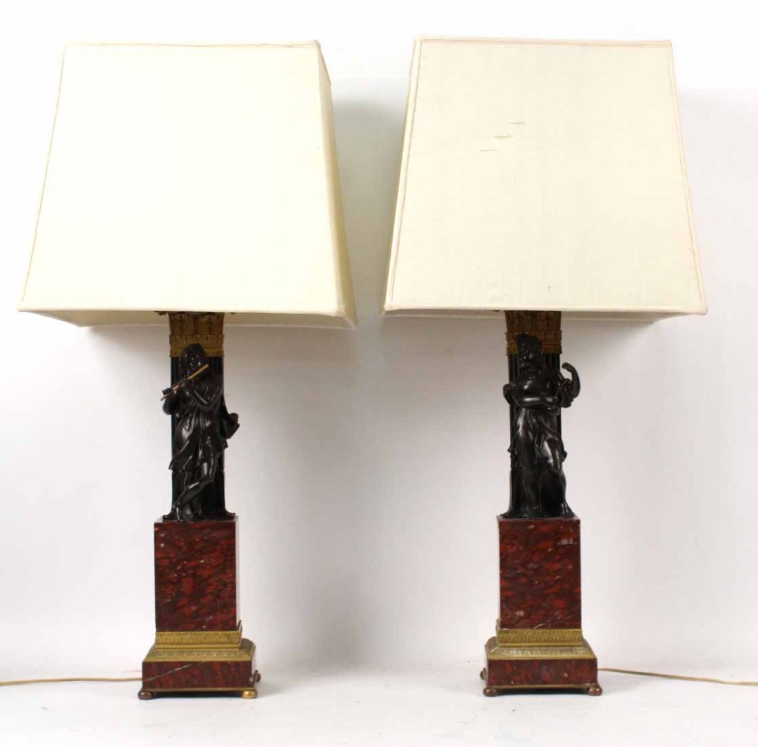 Pair of Neoclassical Style Table Lamps (1 of 9)