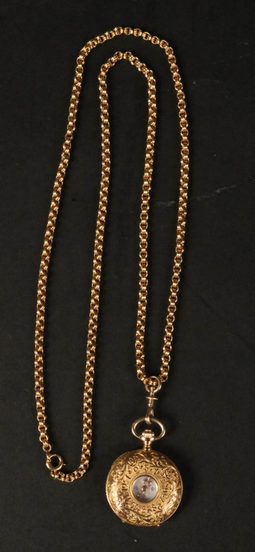 Vacheron&Constantin 18K Gold Ladies Pocket Watch (1 of 8)