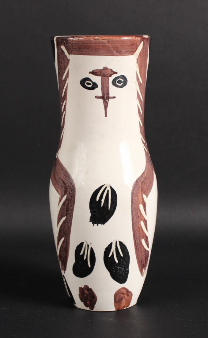 Picasso "Young Wood Owl" Ceramic Vase (1952) (1 of 9)