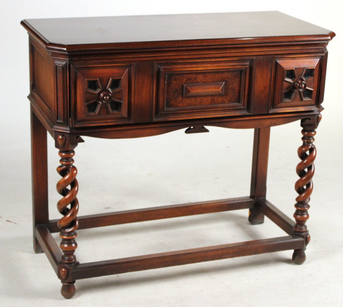 Jacobean Style Carved Mahogany Server (1 of 8)