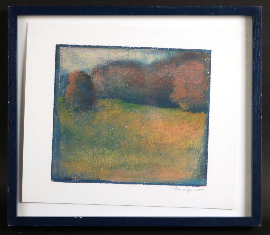 Oil Pastel on Paper, Landscape Tamar Zinn (1 of 5)