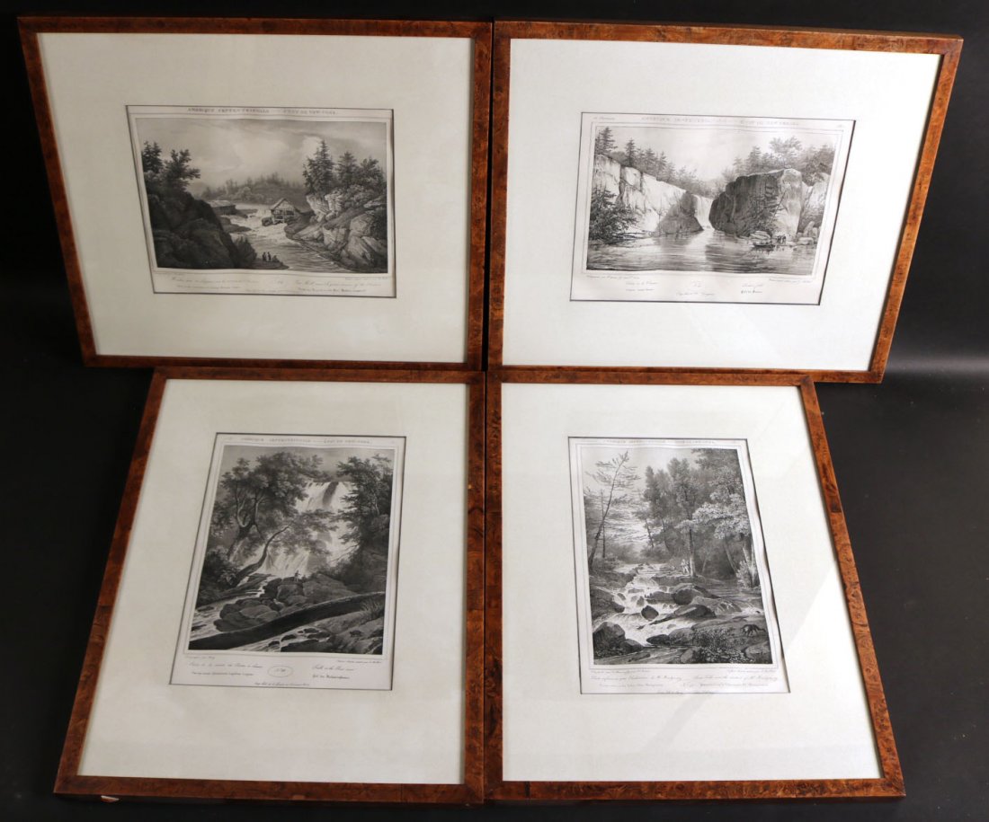 Four Lithographs, En Grisaille, J. Milbert (1 of 9)