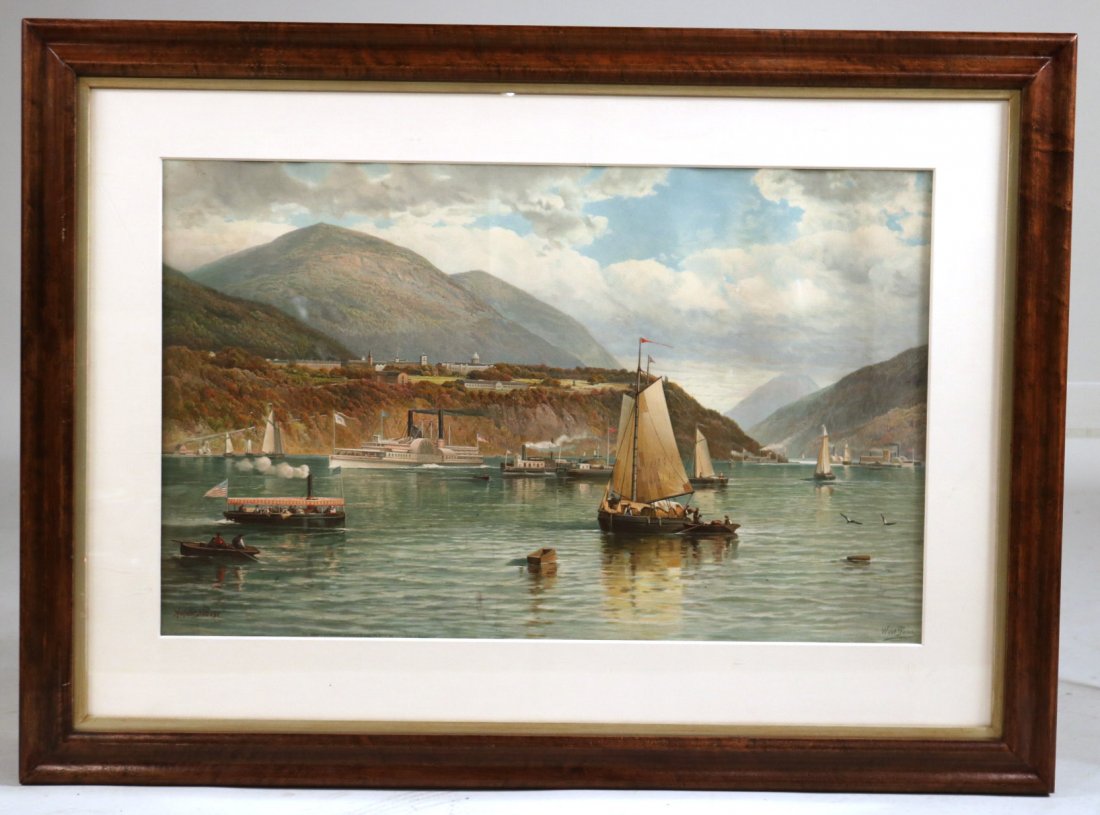 Lithograph, West Point, Andrew Melrose (1 of 6)
