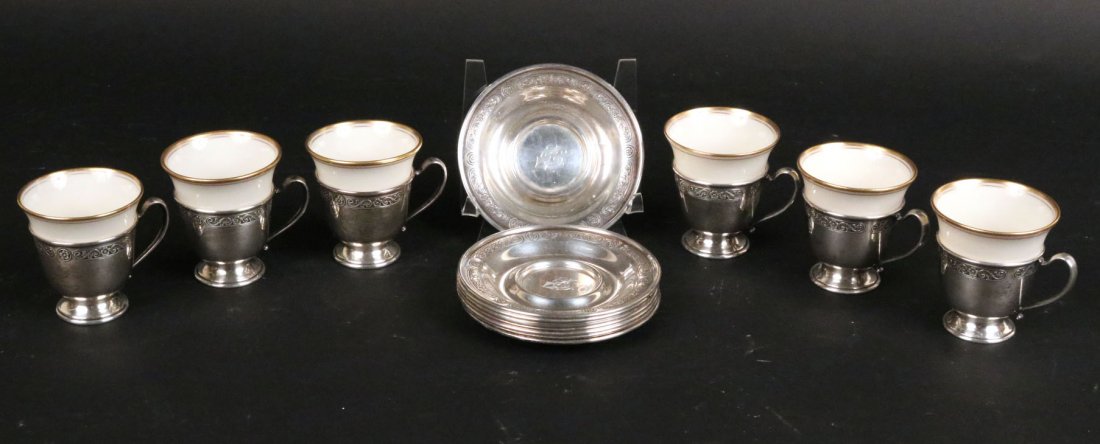 Whiting Sterling Silver Demitasse Cup Holders (1 of 7)