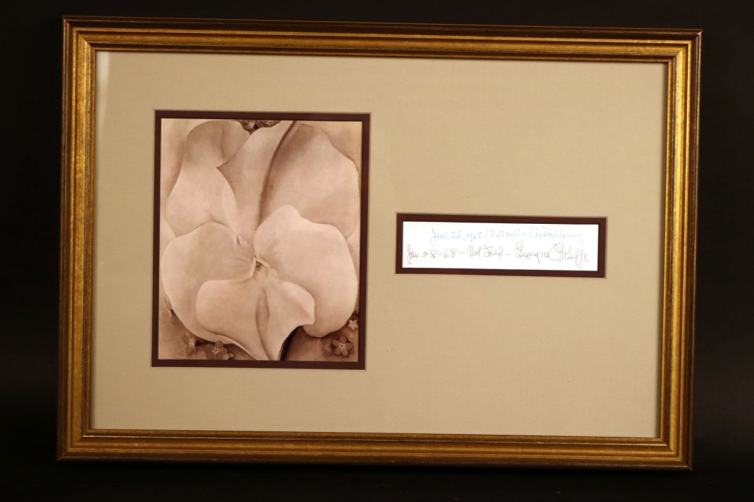 Georgia O'Keeffe Autograph and Photograph (1 of 6)