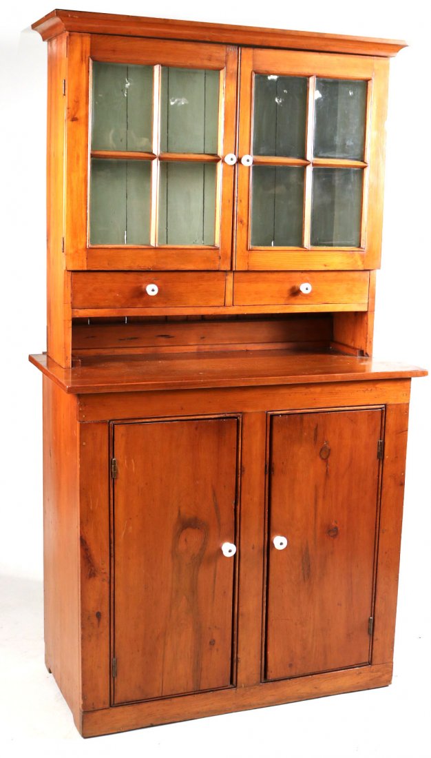 Federal Pine Step-Back Cupboard (1 of 9)