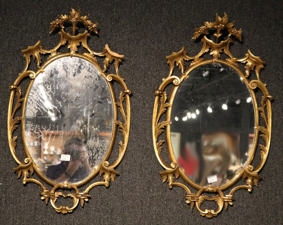 Pair of Rococo Style Giltwood Mirror (1 of 10)