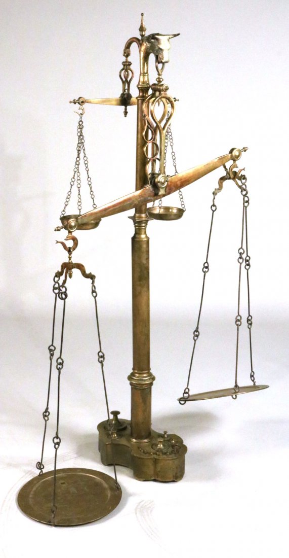 French Brass Butcher Shop Scale (1 of 9)