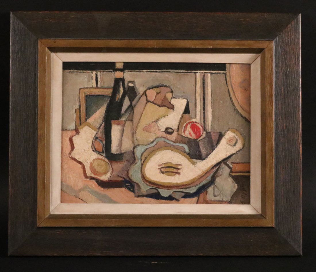 Oil on Board, Cubist Still Life, Ernst Oppler (1 of 4)