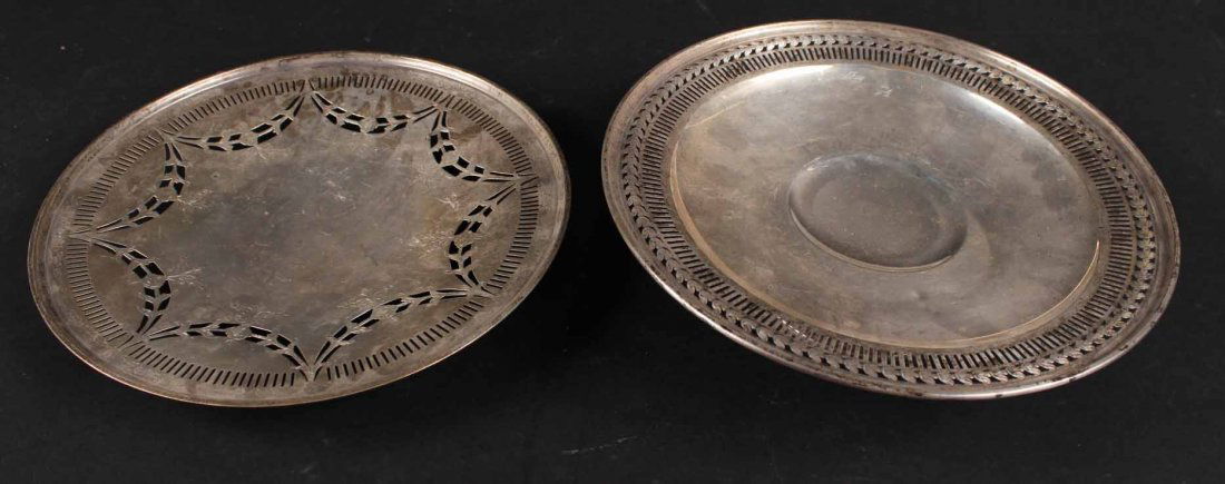 Two Sterling Silver Footed Cake Plates (1 of 6)