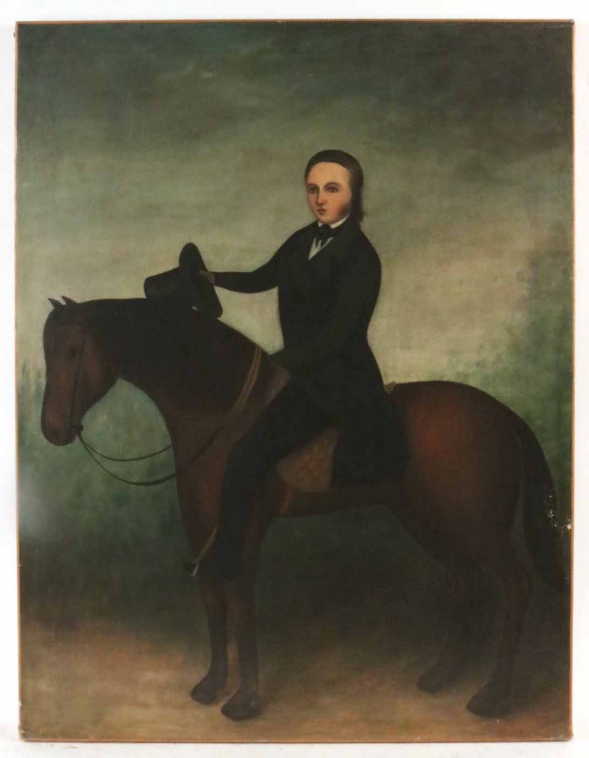 Oil on Canvas, Gentleman on Horseback (1 of 7)