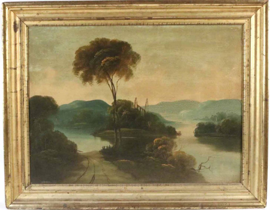 Oil on Canvas, River Landscape (1 of 8)