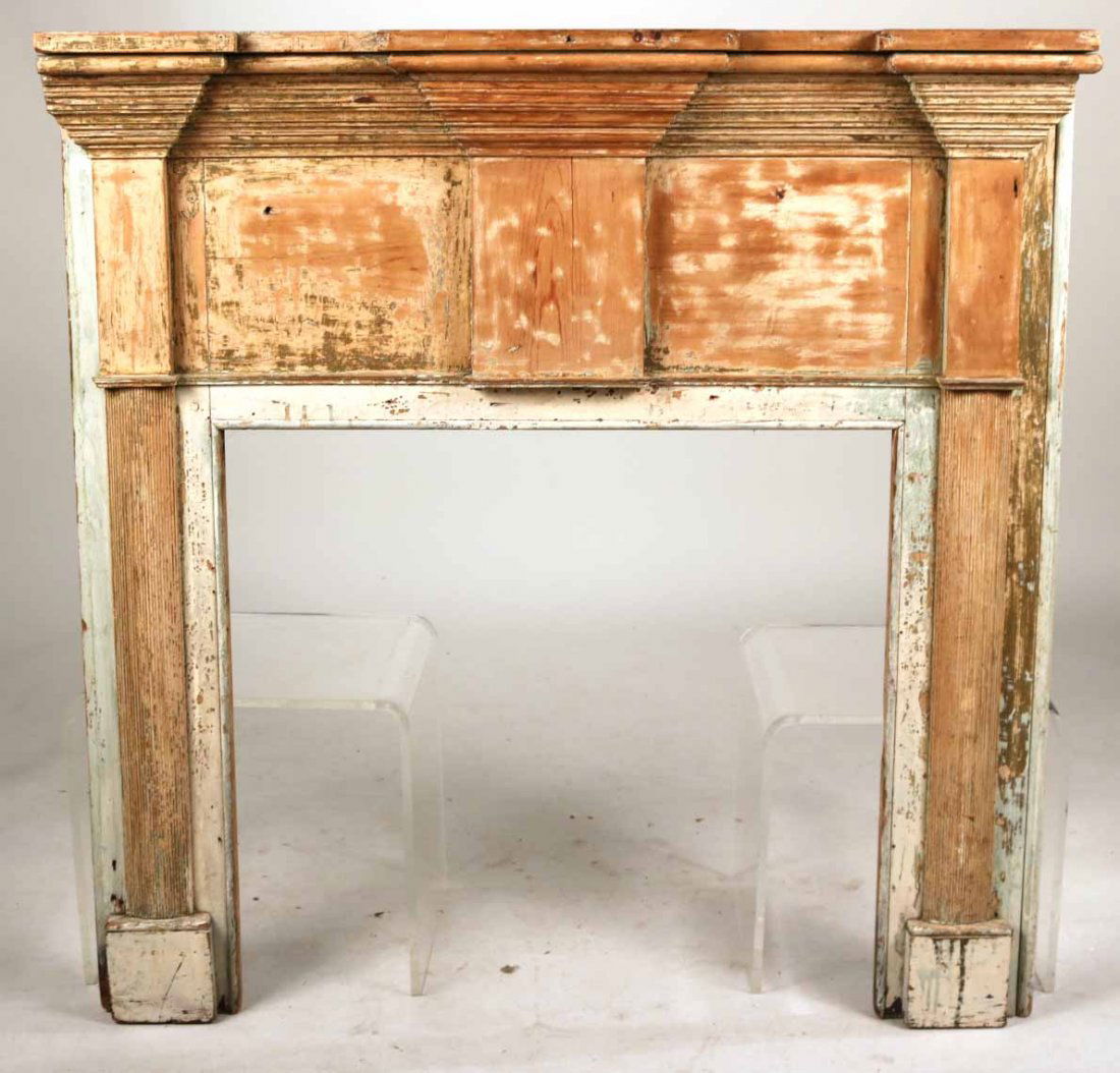 Federal White-Painted Pine Mantel (1 of 8)