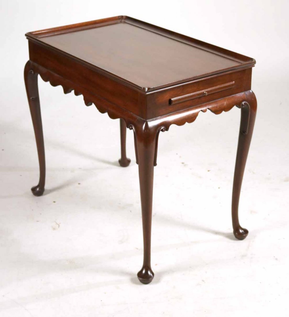 Kittinger Queen Anne Style Mahogany Tea Table (1 of 5)