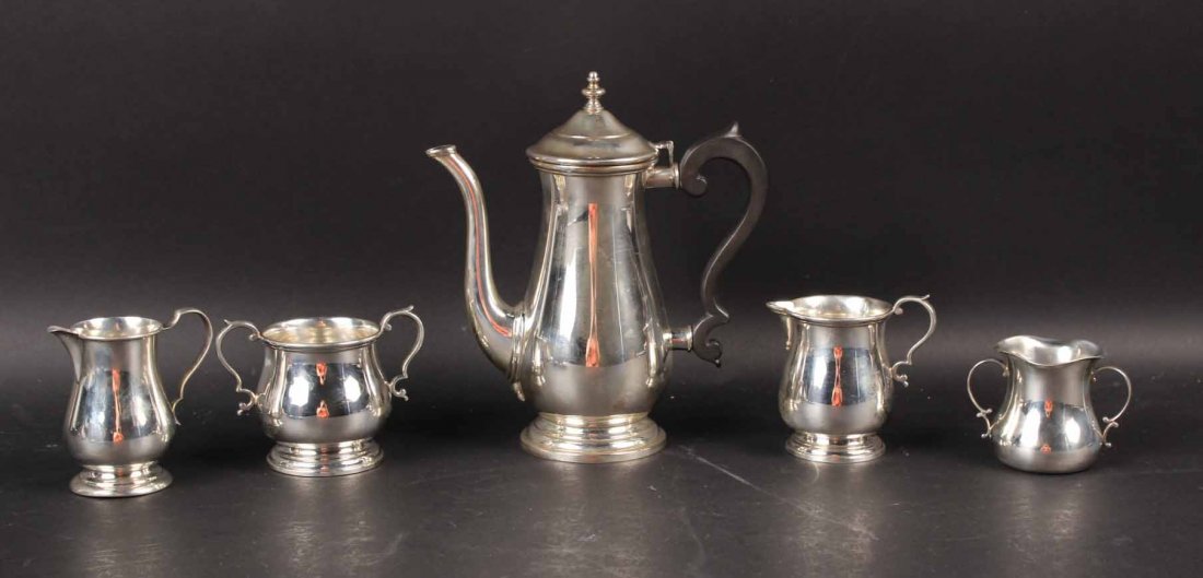 Three Piece Lunt Sterling Silver Coffee Service (1 of 8)