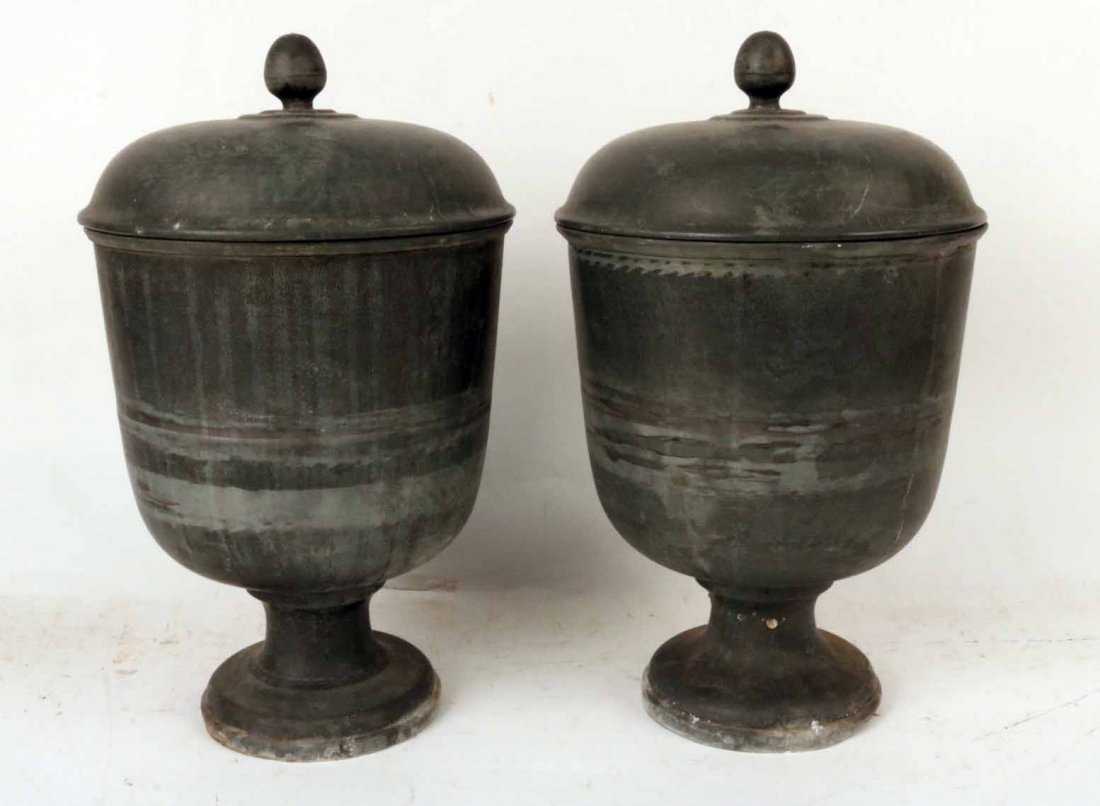 Two Pewter Covered Jars (1 of 6)