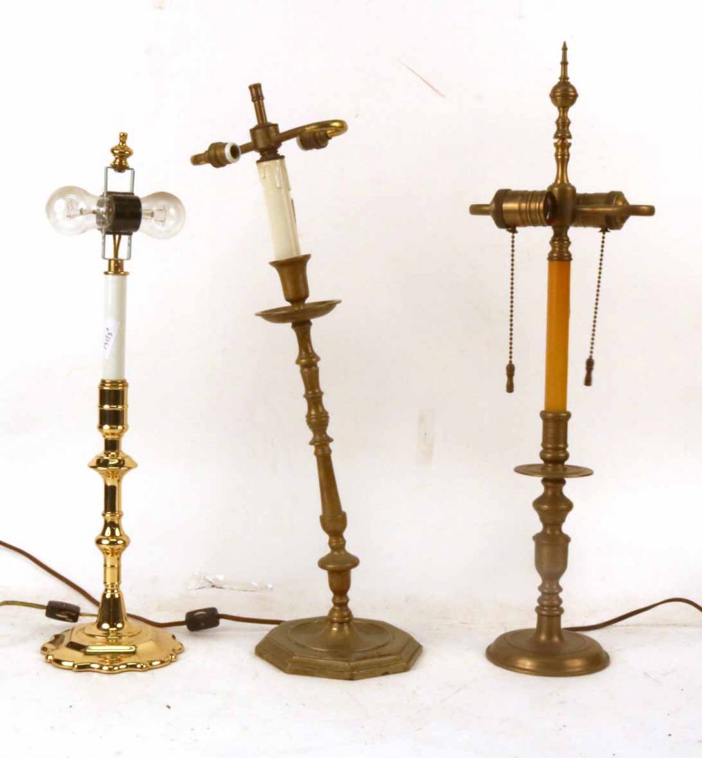 Three Brass Candlesticks (1 of 7)