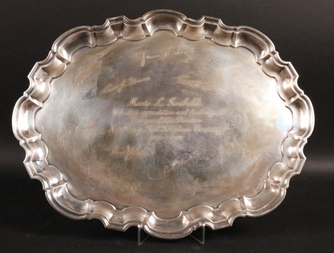 Tiffany & Co Makers Sterling Silver Oval Tray (1 of 4)