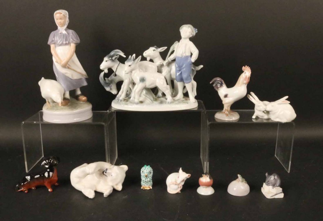 Royal Copenhagen Porcelain Figure Girl with Geese (1 of 9)