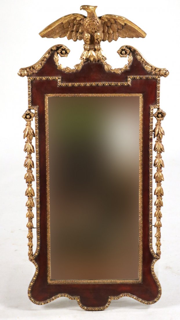 Federal Parcel-Gilt Mahogany Pier Mirror (1 of 8)